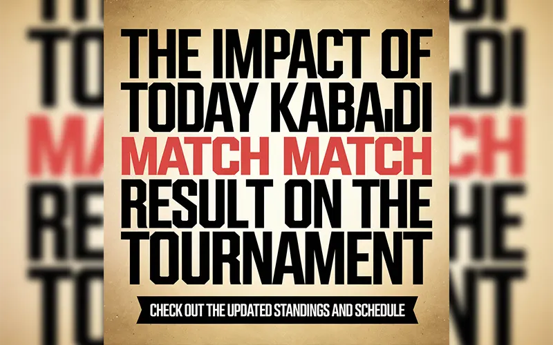 today kabaddi match result